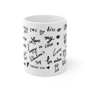 Love Doodles Mug Mots d'Amour