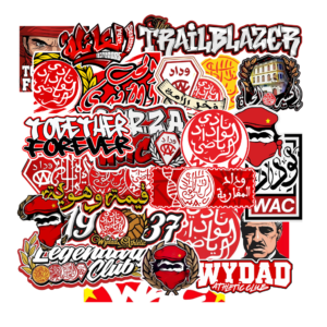 Pack 69 Stickers Wydad Casablanca WAC